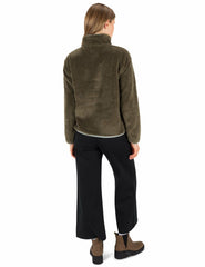 Hurley Discount | Scout Polar Fleece Anorak - Vintage Olive