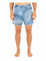 Hurley Discount | Cannonball Lined Volley 17" - Grey Teal