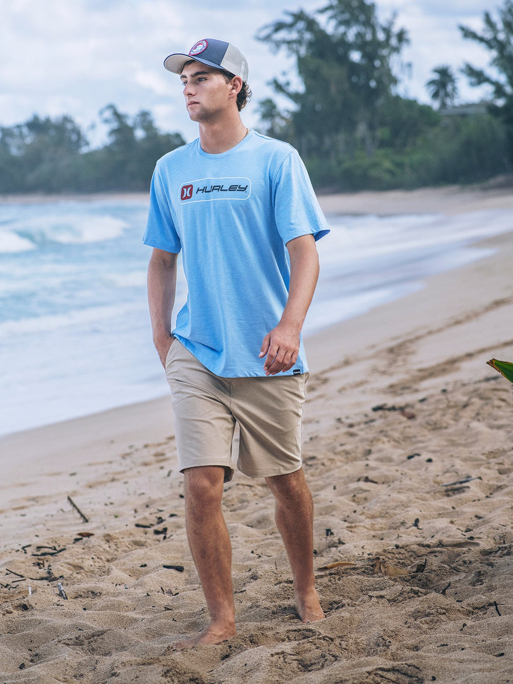 Hurley | Inlined Slub Short Sleeve - Skyline