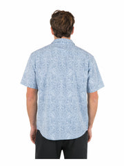Hurley Discount | Newport Stretch Short Sleeve - Worker Blue