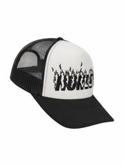 Hurley For Sale | Hurley x Travis Barker Flame Trucker Hat - Black/White