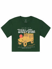Hurley On Sale | Wild And Free Boxy Crop Tee - EDEN