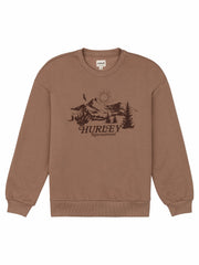 Hurley On Sale | Escapism Oversize Crew - COCOA CREAM