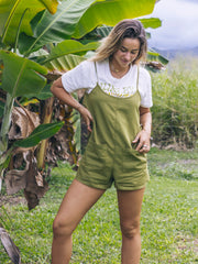 Hurley On Sale | Wavy Days Romper - Vintage Moss