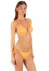 Hurley Discount | Reversible Solid Cheeky Tie Side Bottom - Maui Mango / Mimosa