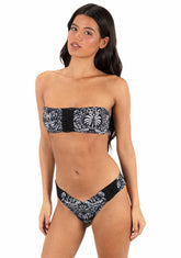 Hurley For Sale | Ikat Palm Bandeau - Black / Coconut