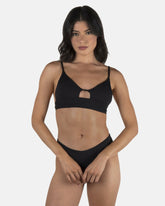 Hurley Discount | Solid Bralette Bikini Top - Black