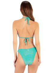 Hurley On Sale | Shine Stripe Cheeky French Bottom - Surf Blue