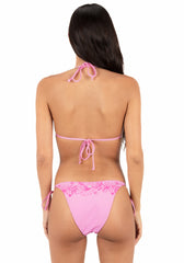 Hurley | Tropical Blooms Cheeky Tie Side Bottom - Bright Plumeria / Hula Pink