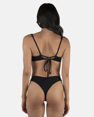 Hurley Discount | Solid V Front Skimpy - Black