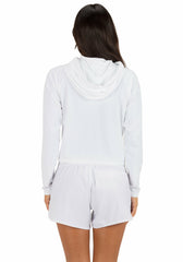 Hurley On Sale | One & Only Solid Long Sleeve Hooded Rashguard - White