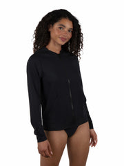 Hurley | One & Only Solid Zip Hoodie Rashguard - Black