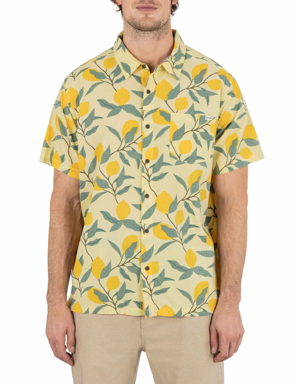 Hurley On Sale | Rincon Short Sleeve Printed Shirt - PINEAPPLE