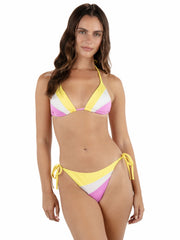 Hurley Discount | Summer Block Cheeky Tie Side Bikini Bottom - Aster / Mimosa