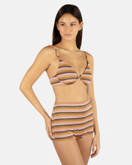 Hurley For Sale | Sunset Shine Stripe Tab Underwire Bra - Sunrise Pink