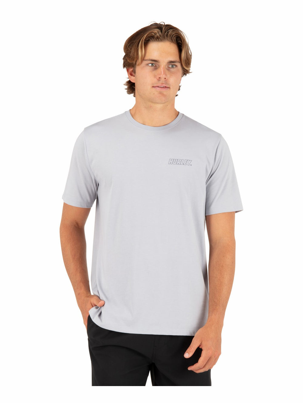 Hurley Onsale | H20-Dri Fastlane Lined Short Sleeve - Light Asteroid