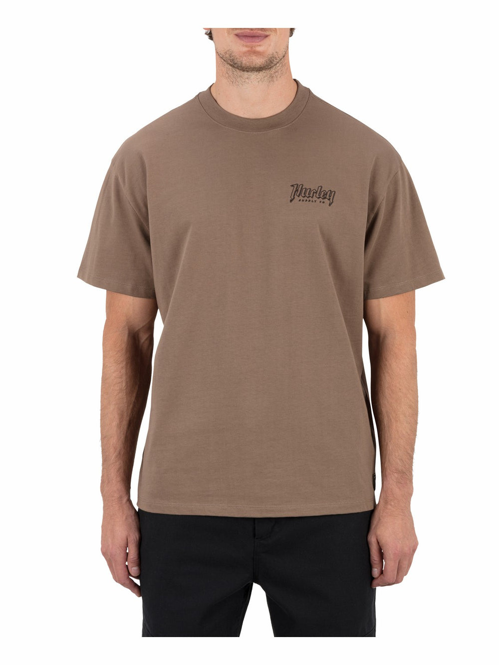 Hurley Discount | Built Outline Short Sleeve T-Shirt - Woodside