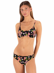 Hurley | Max Hibiscus Dream Scoop Top - Black Floral
