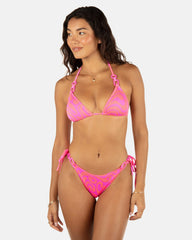 Hurley For Sale | Trip Hop Cheeky Tie Side Ring Bikini Bottom - Maraschino