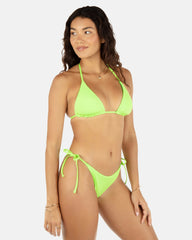 Hurley Discount | Solid Reversible Cheeky Tie Side Bottom - Key Lime/Grass Green