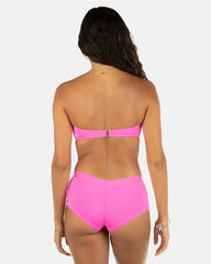 Hurley On Sale | Solid Ring Bandeau - Disco Pink/Maraschino