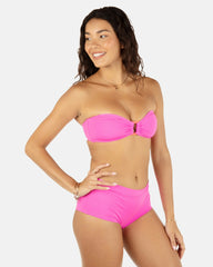 Hurley On Sale | Solid Ring Bandeau - Disco Pink/Maraschino