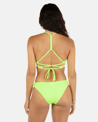 Hurley Discount | Solid Adjustable Bikini Top - Key Lime/Grass Green