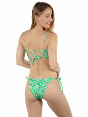 Hurley Onsale | Pop Blooms Cheeky Tie Side Bikini Bottom - Grass
