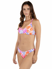 Hurley | Island Floral Crossback Bikini Top - Coconut