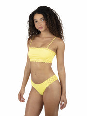 Hurley Onsale | Macrame Cheeky Hipster Bikini Bottom - Mimosa
