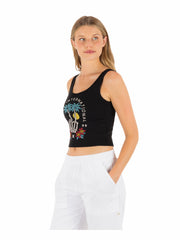 Hurley On Sale | Peacebone Scoop Crop Tank - Black