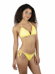 Hurley | Macrame Cheeky Side Tie Bikini Bottom - Mimosa