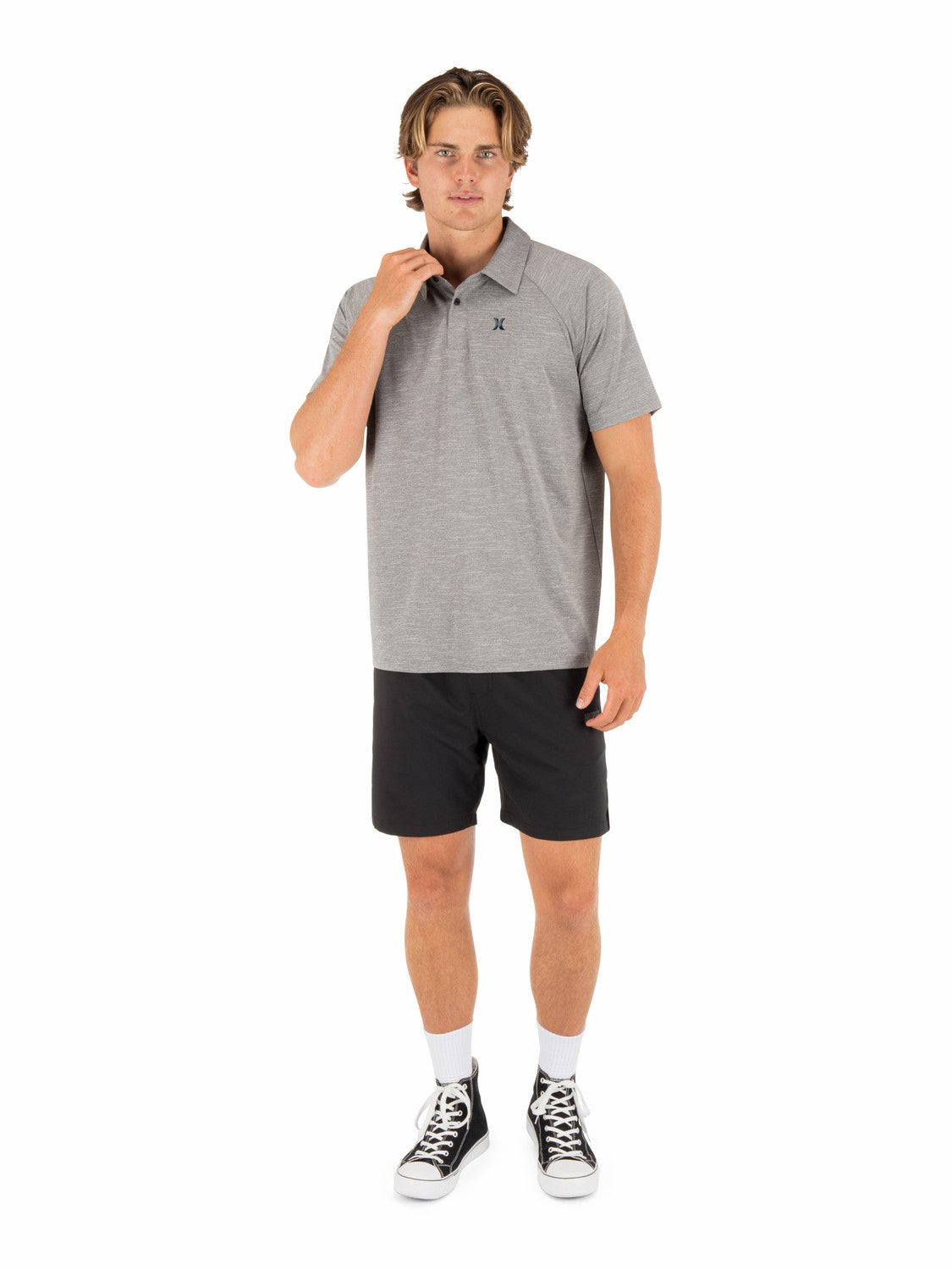 Hurley Discount | H2O Dri Outback Polo Short Sleeve - Stone Grey