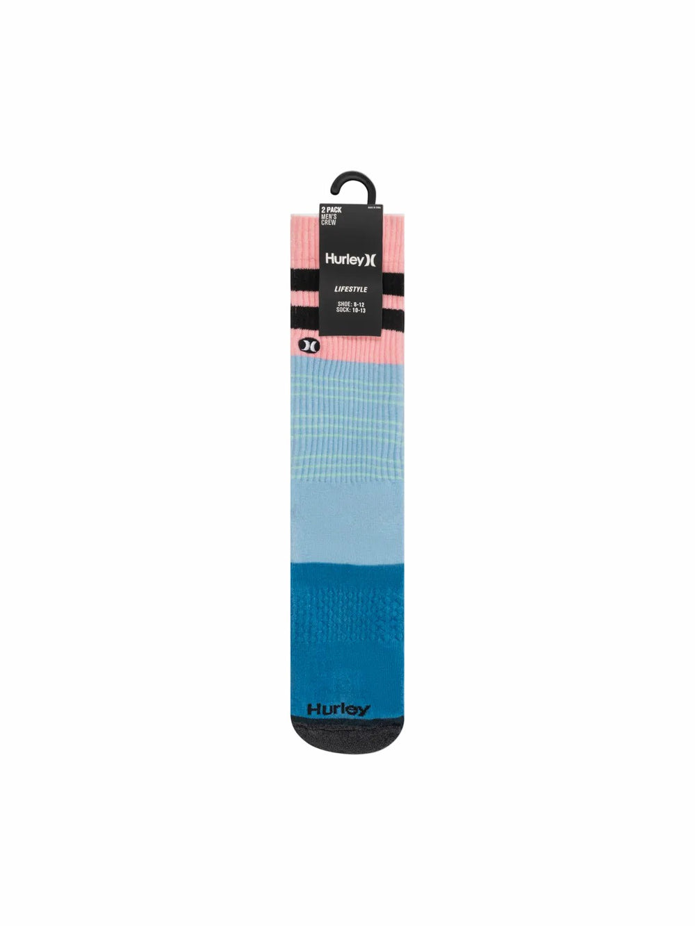 Hurley | Extended Terry Crew Socks (2 Pack) - Blue