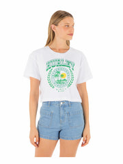 Hurley On Sale | Academy Boxy Crop Tee - White