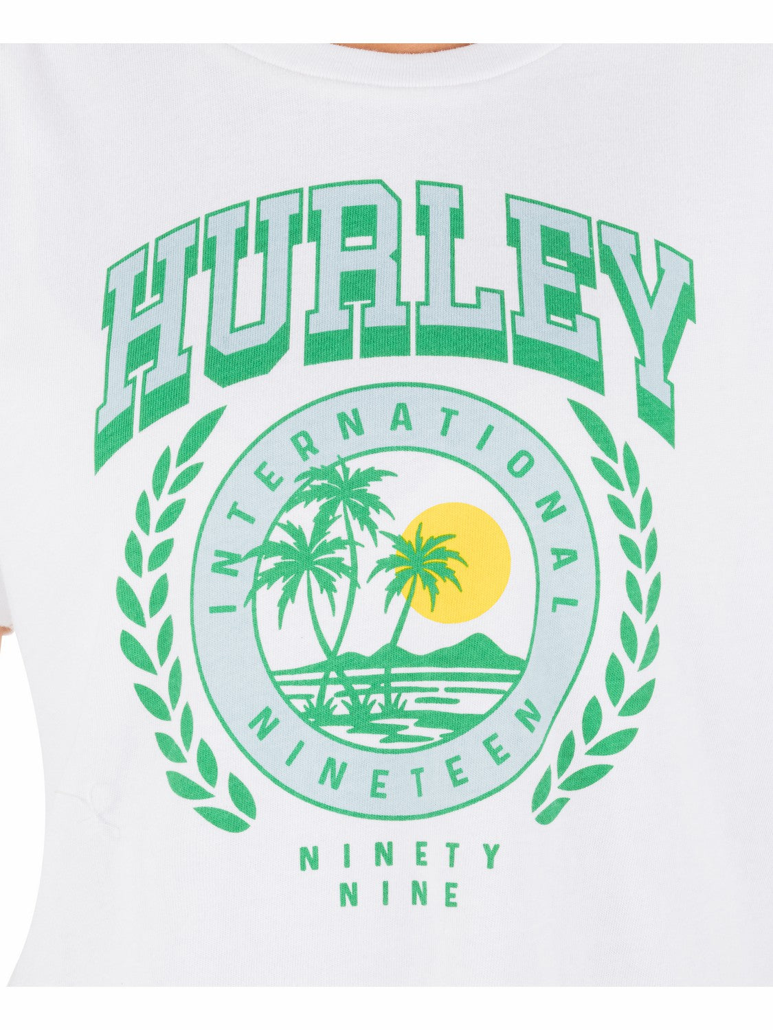 Hurley On Sale | Academy Boxy Crop Tee - White