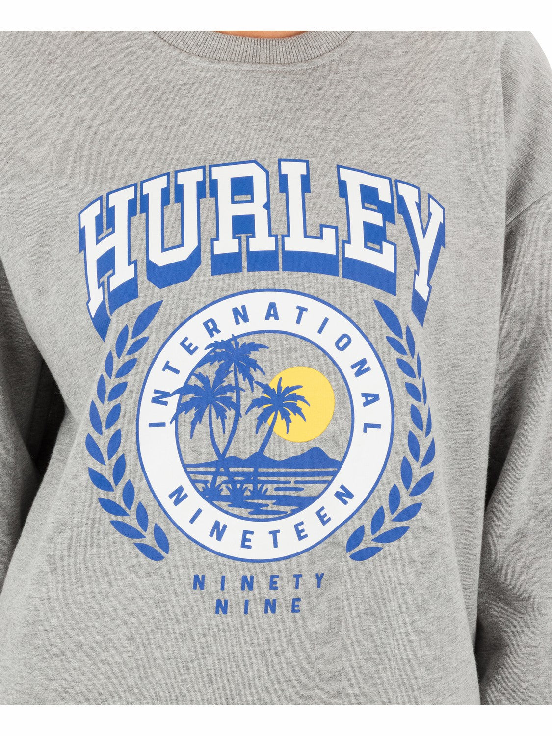 Hurley For Sale | Academy Oversized Crew - Grey Heather