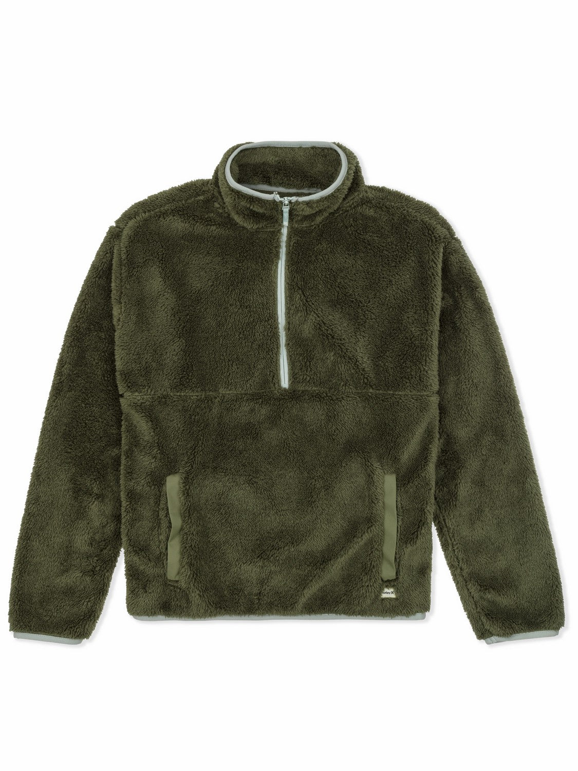 Hurley Discount | Scout Polar Fleece Anorak - Vintage Olive