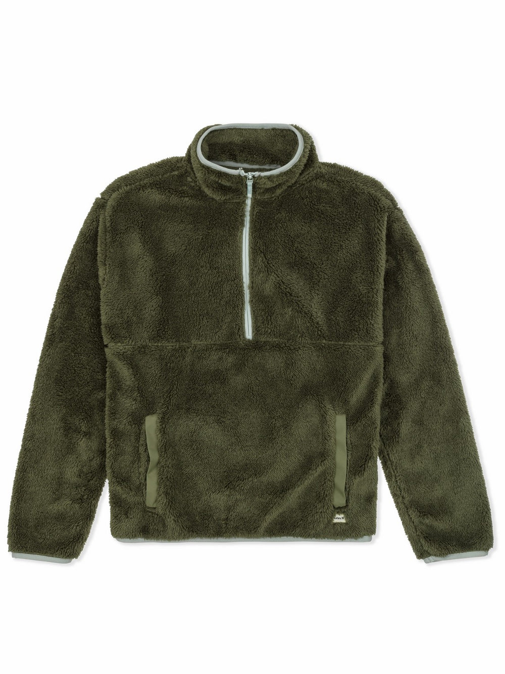 Hurley Discount | Scout Polar Fleece Anorak - Vintage Olive