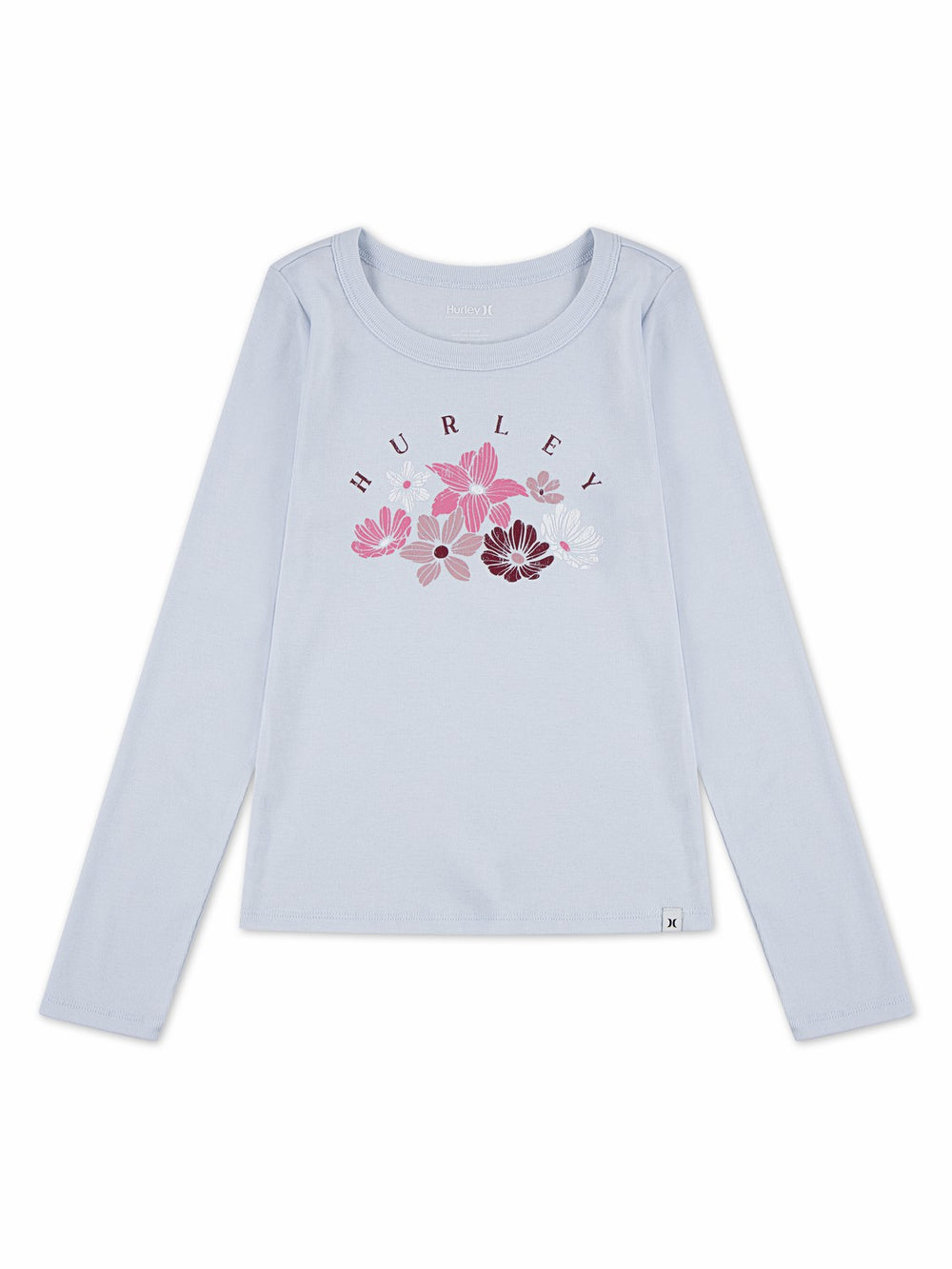 Hurley For Sale | Girls' Floral Tee - Moonstone Blue