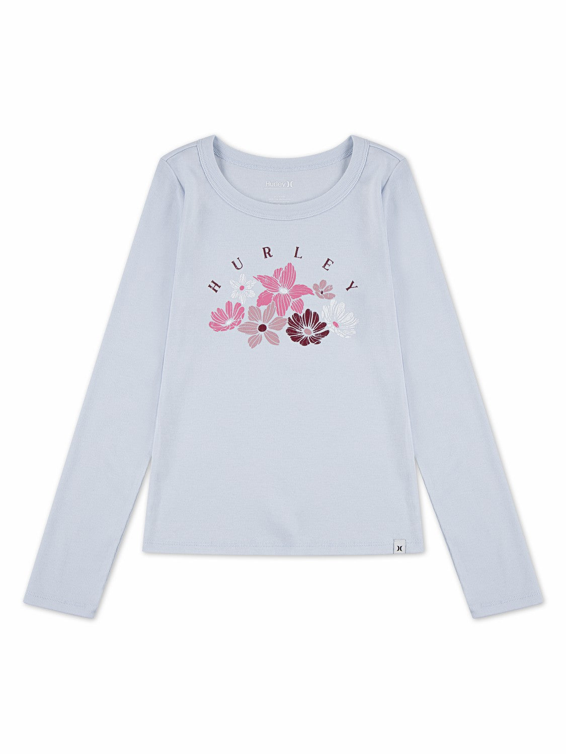Hurley For Sale | Girls' Floral Tee - Moonstone Blue