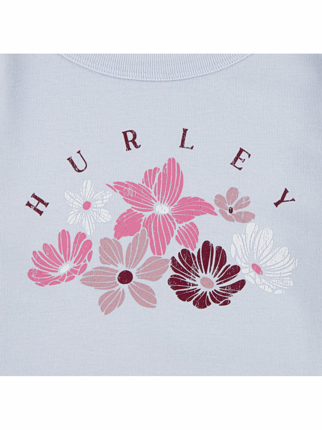 Hurley For Sale | Girls' Floral Tee - Moonstone Blue