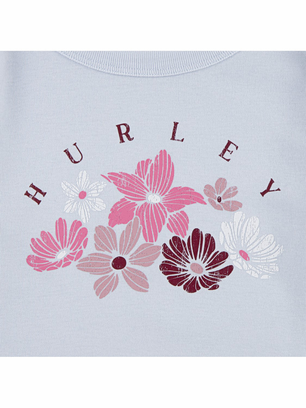 Hurley For Sale | Girls' Floral Tee - Moonstone Blue
