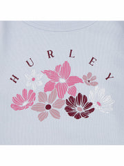 Hurley For Sale | Girls' Floral Tee - Moonstone Blue