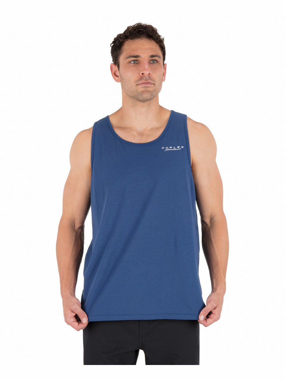 Hurley Discount | Midnight Palm Tank - Abyss