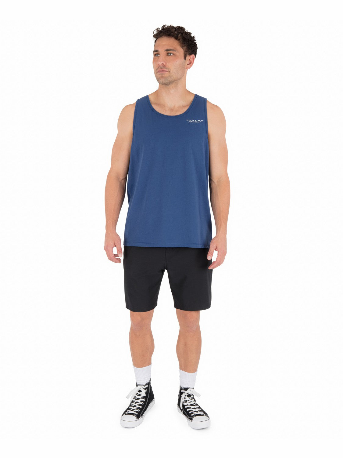Hurley Discount | Midnight Palm Tank - Abyss