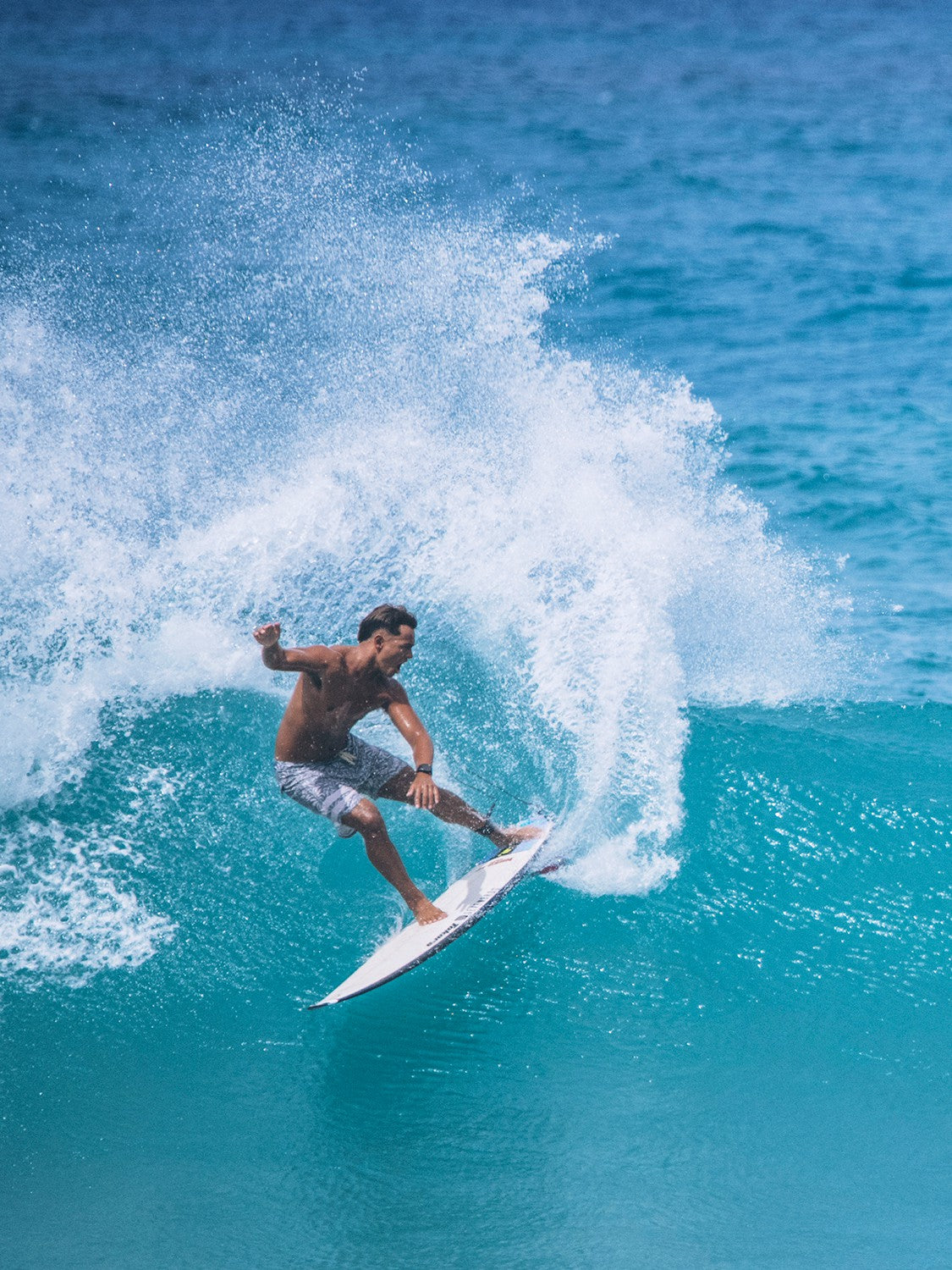 Hurley On Sale | Phantom Eco Block Party Engineered Boardshort 18" - Great White