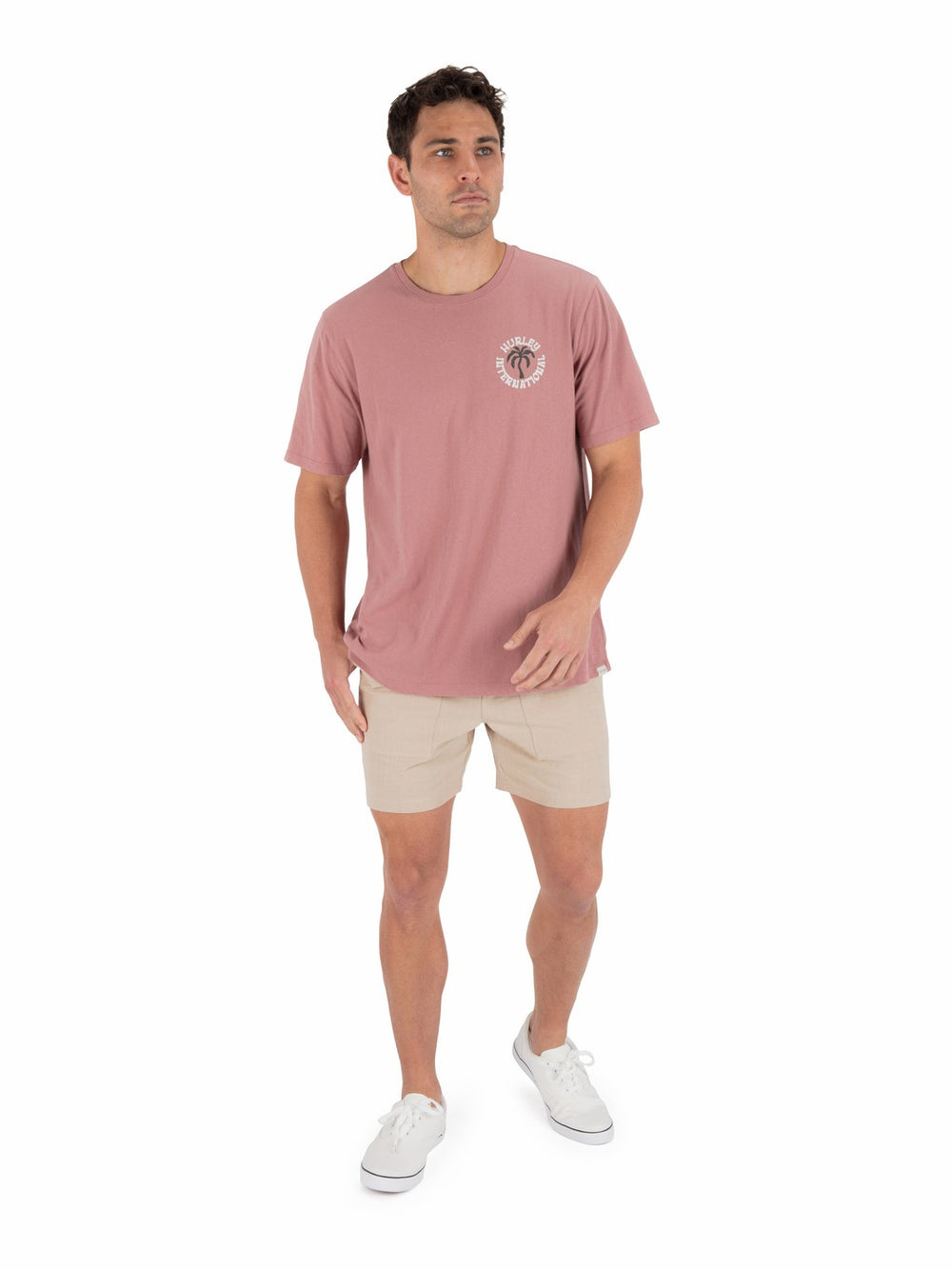 Hurley Onsale | Palm Short Sleeve - Phantom Rose