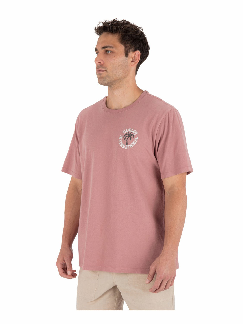 Hurley Onsale | Palm Short Sleeve - Phantom Rose