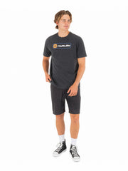 Hurley Discount | Inlined Slub Short Sleeve - Black Heather